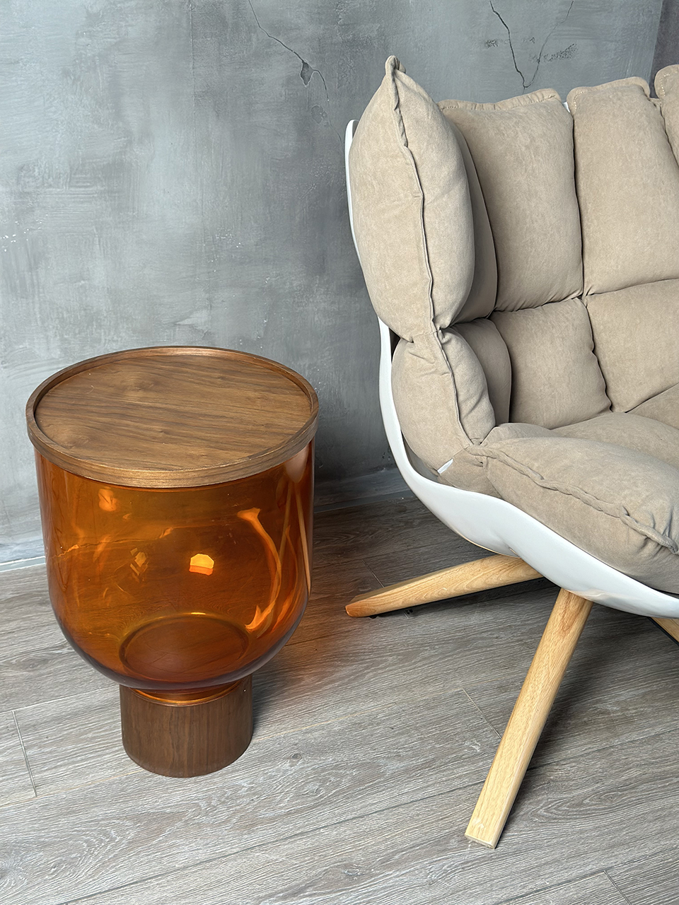 Glass Side Table