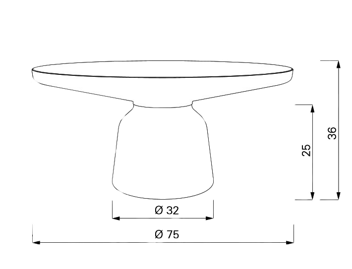 BELL coffee table. 8Ellement