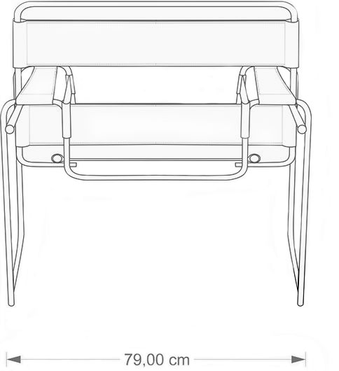 Wassily Chair replica. 8Ellement