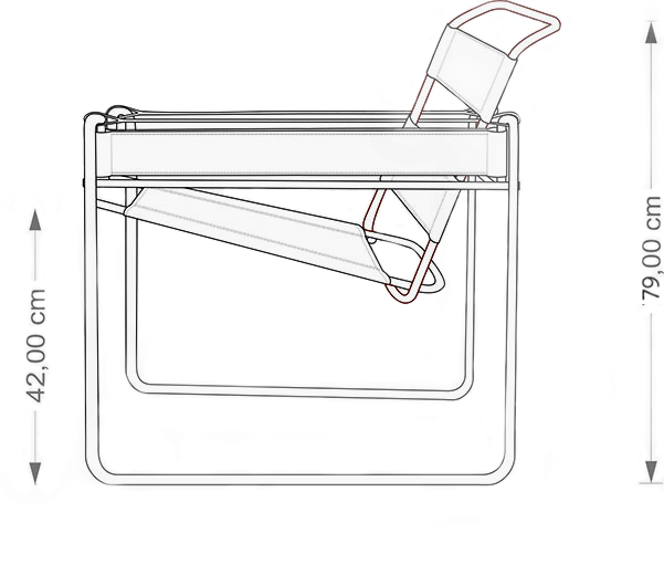 Wassily Chair replica. 8Ellement